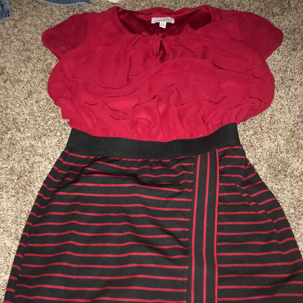 One piece formal pencil dress